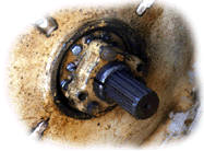 1948 JD A axle & axle clamp