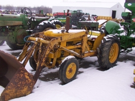 This picture came from the Dennis Polk Website. It looks like a 420U with a loader attached. Click for a link to the Polk website.